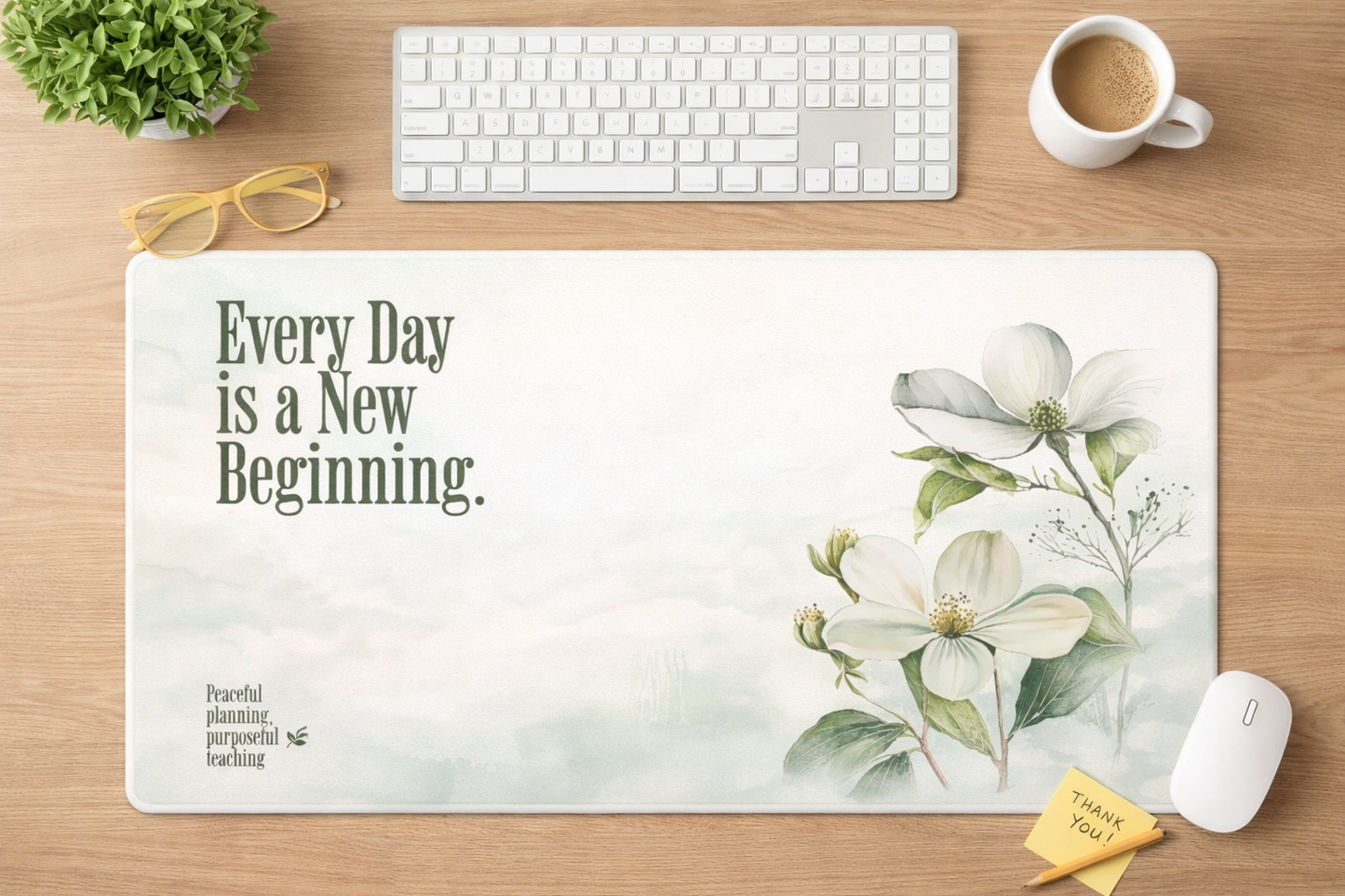 Teacher Motivation Desk Mat 31.5"x 15.5"