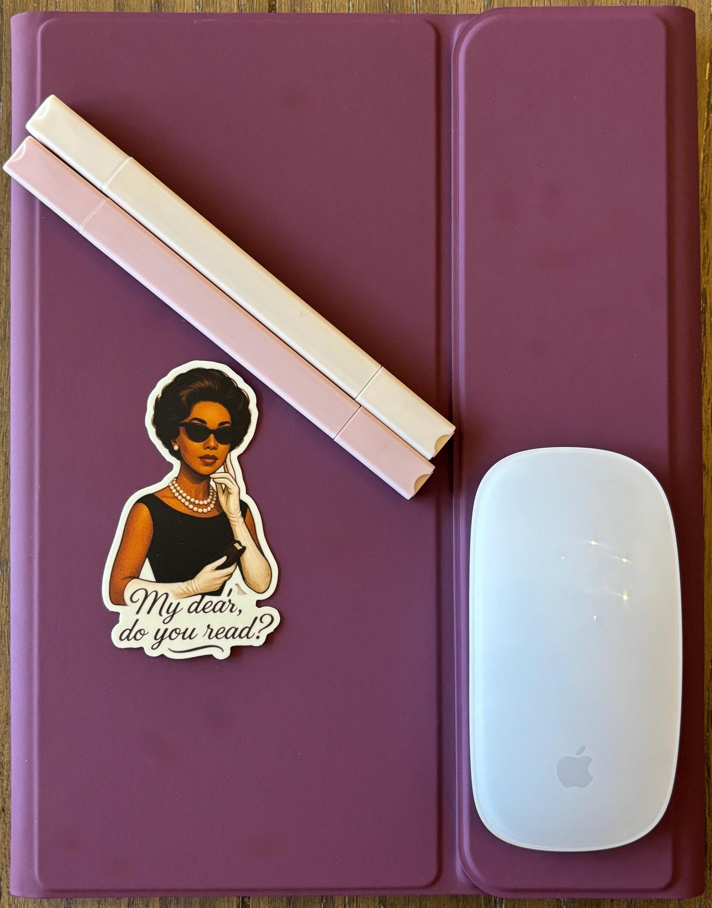 Bookish Black Girl| Black & Classy Reading Sticker 1.82"x3"