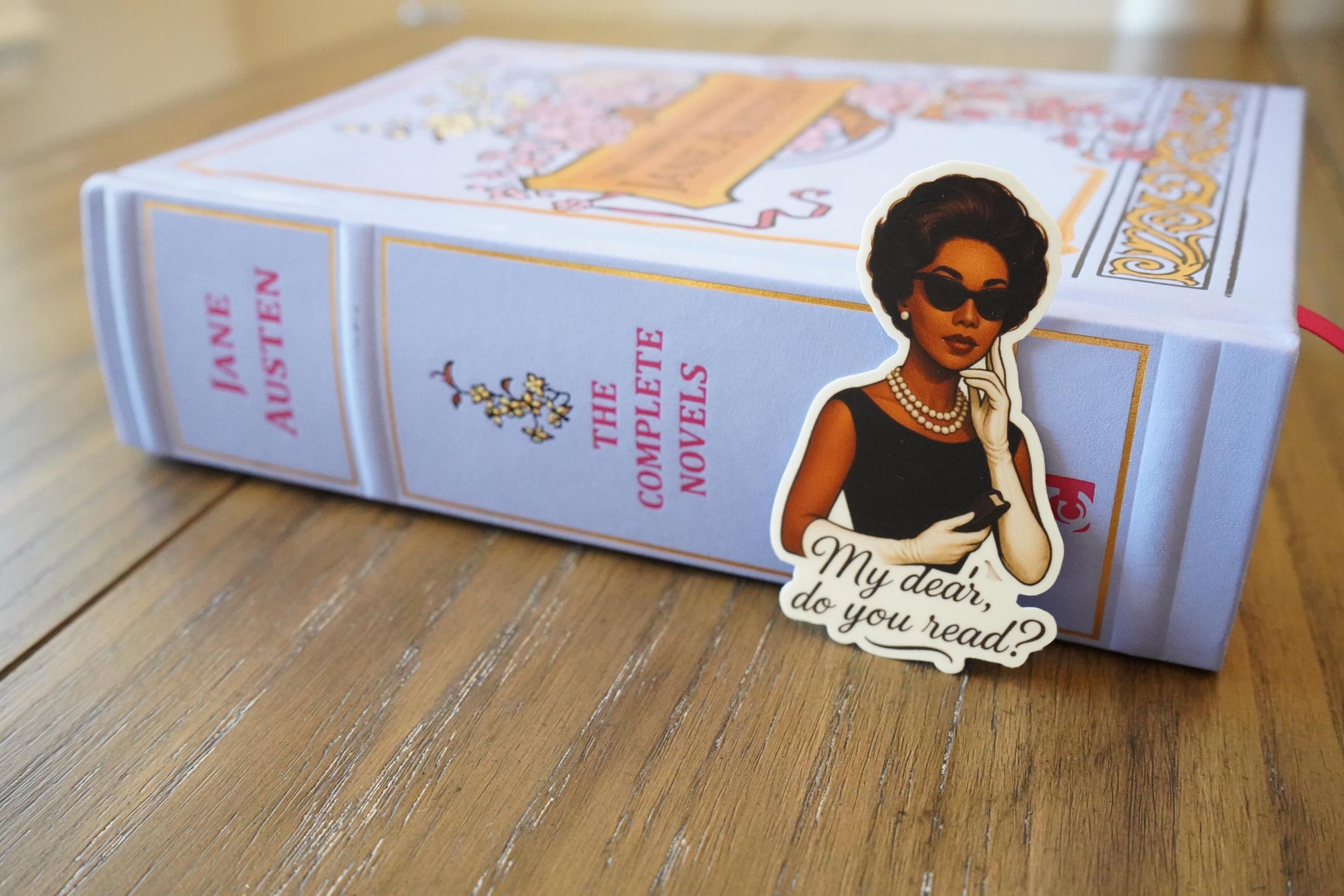 Bookish Black Girl| Black & Classy Reading Sticker 1.82"x3"