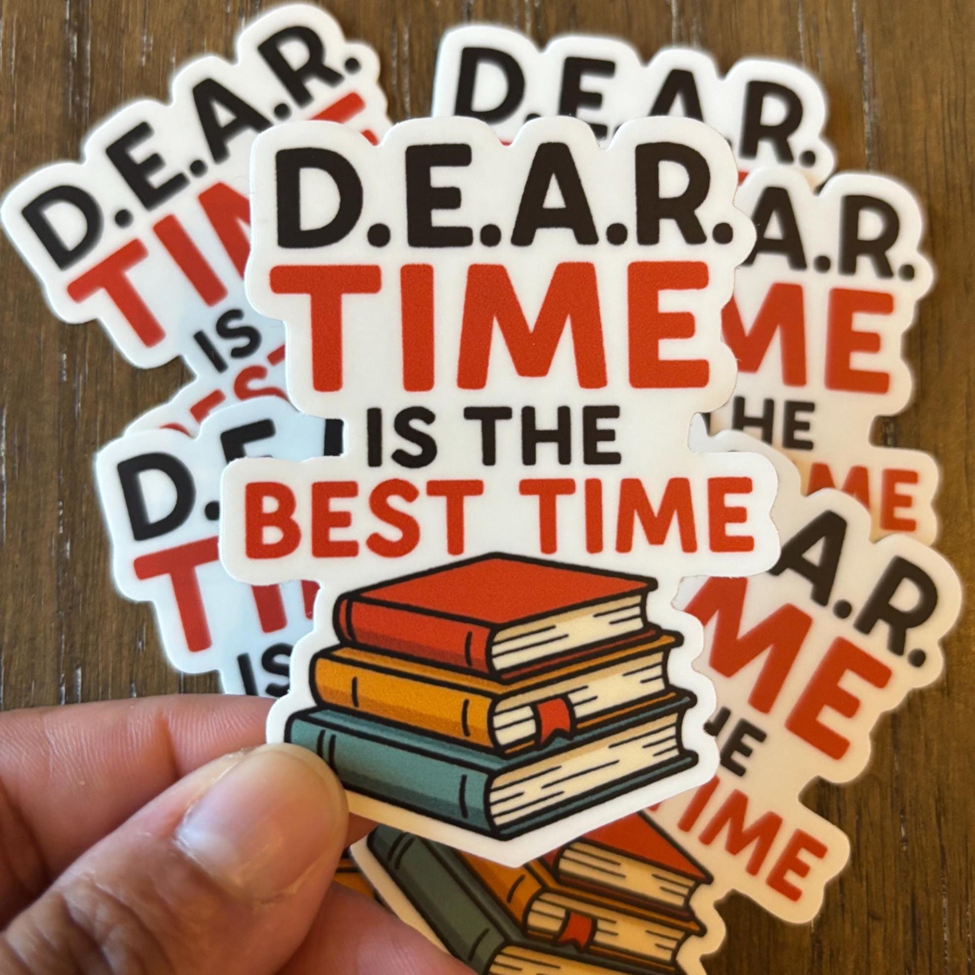 D.E.A.R. Time Sticker | Drop Everything and Read 3"x3"