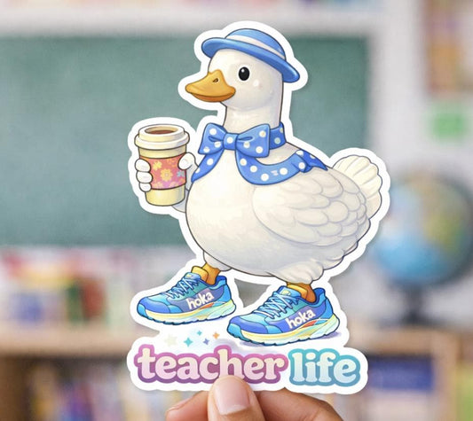 Teacher Sticker| Teacher Life 3"x3"