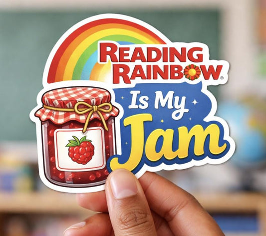 Reading Rainbow Sticker 3"x2.65"