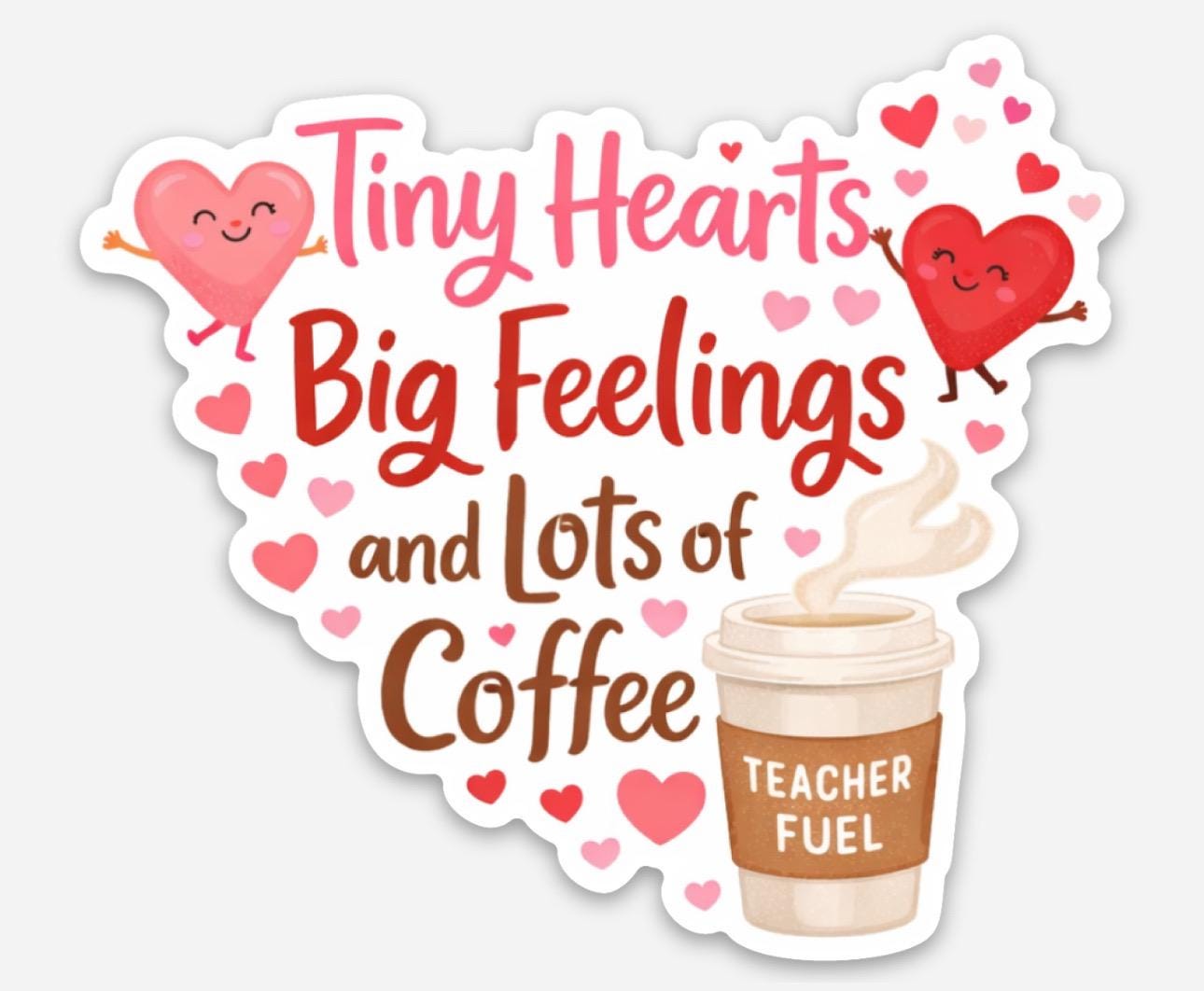 Sticker| Teacher Love 3"x2.66"
