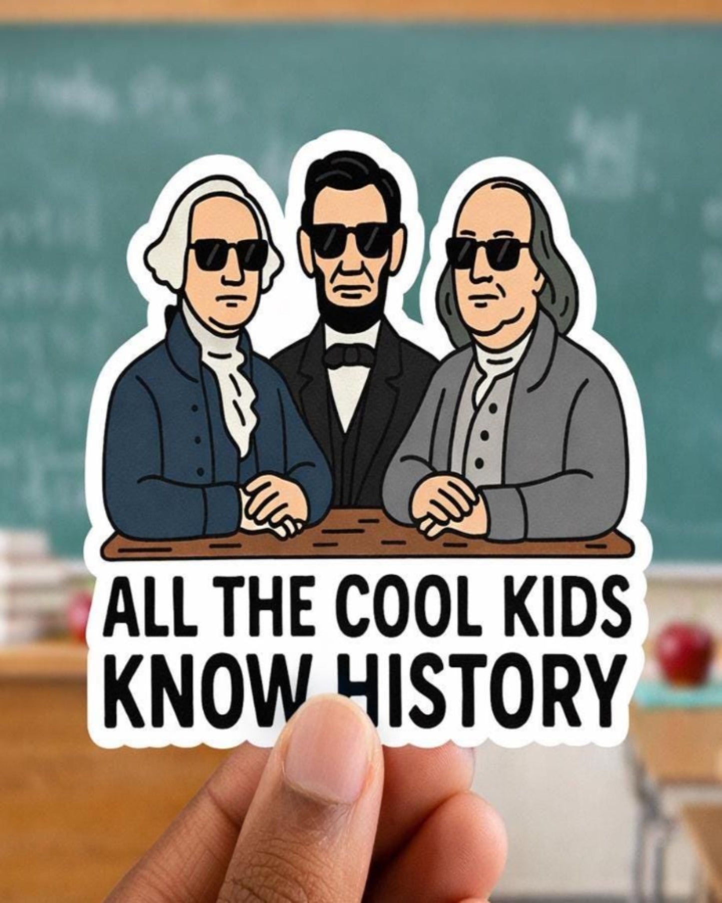 History Teacher Sticker 3''x2.67''