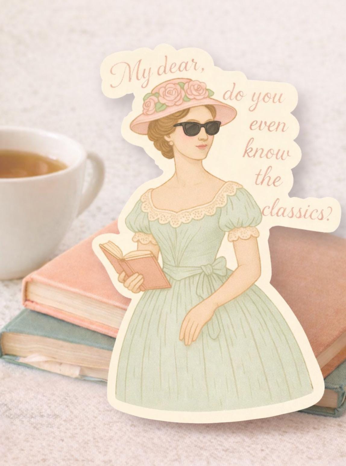 Teacher Sticker| English Classic 2.19"x3.2"